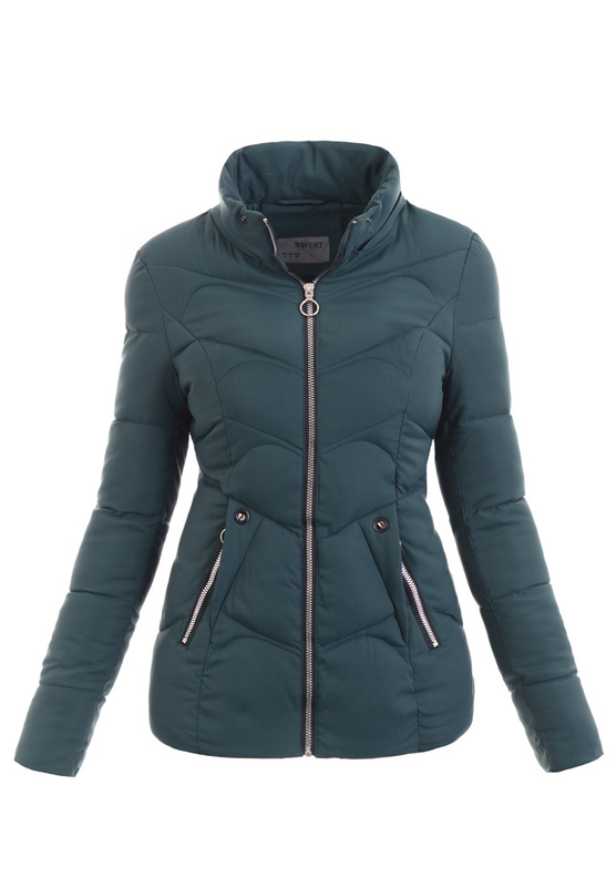 Damska Zimowa Kurtka Zielona