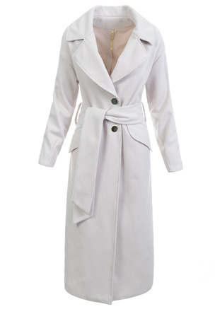 Damski Płaszcz Przejściowy Beżowy