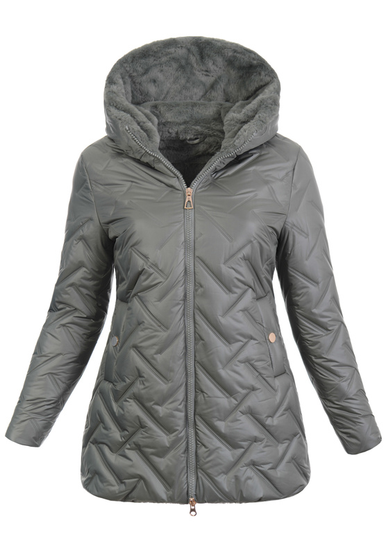 Damska Kurtka Zimowa Zielona