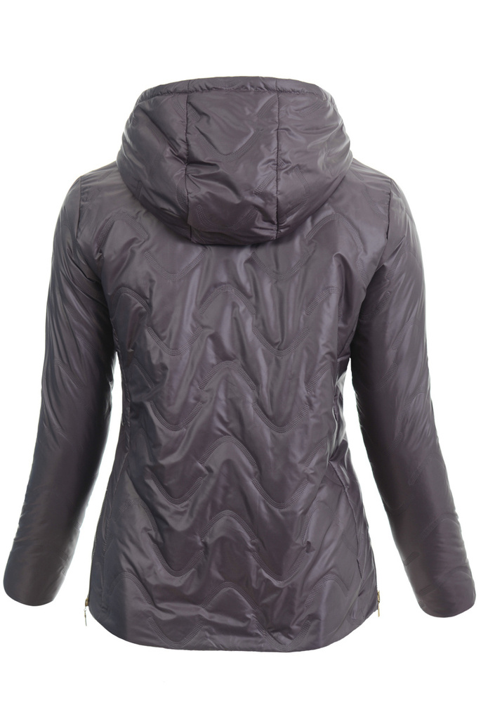 Kurtka Parka Wiosenna Fioletowa