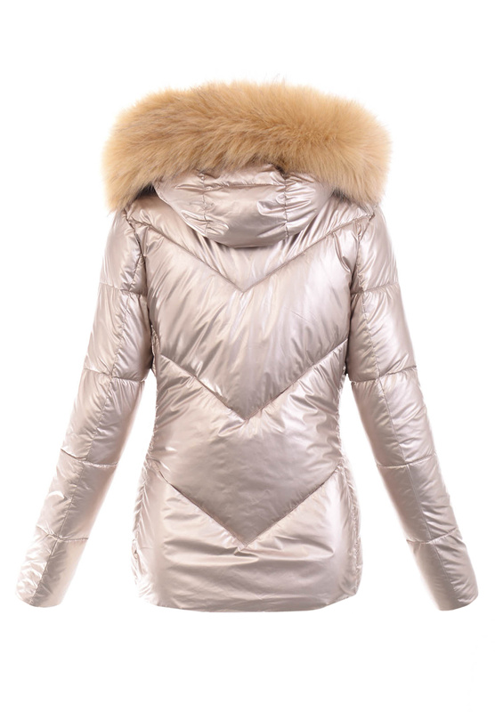 Damska Kurtka Zimowa Złota