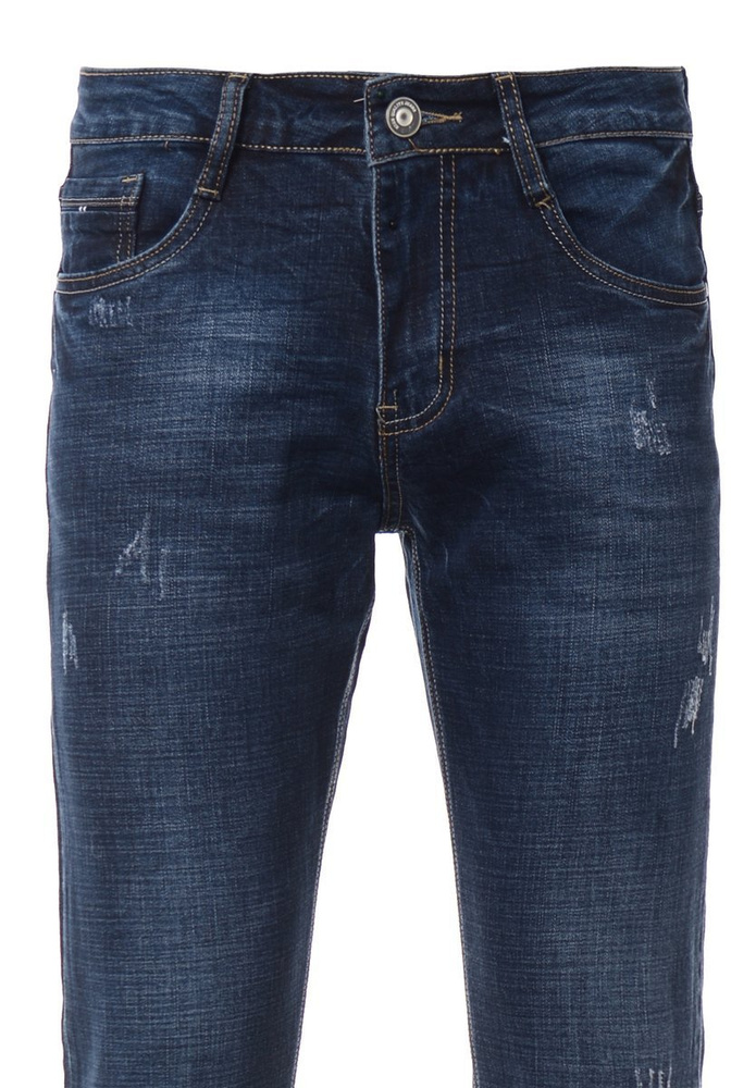 Męskie Spodnie Jeansowe Granatowe