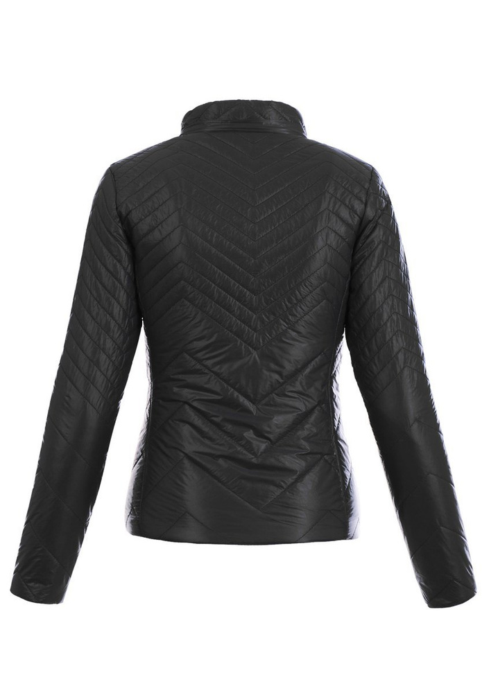 Damska Wiosenno-Jesienna Kurtka Czarna