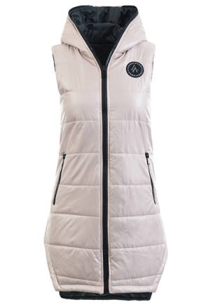 Damska Kamizelka Bezrękawnik Beżowy