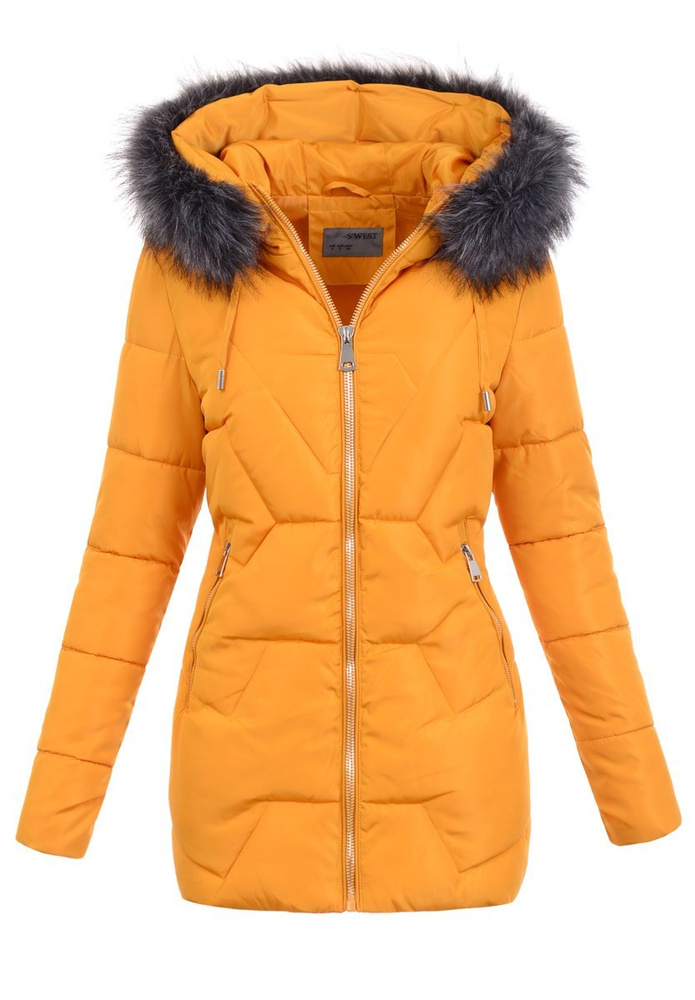 Damska Zimowa Kurtka Camel