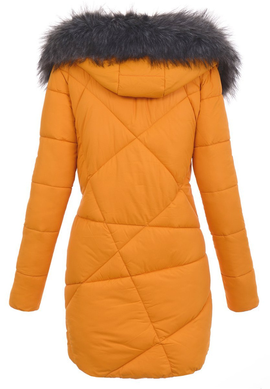 Damska Ortalion Zimowa Kurtka Camel