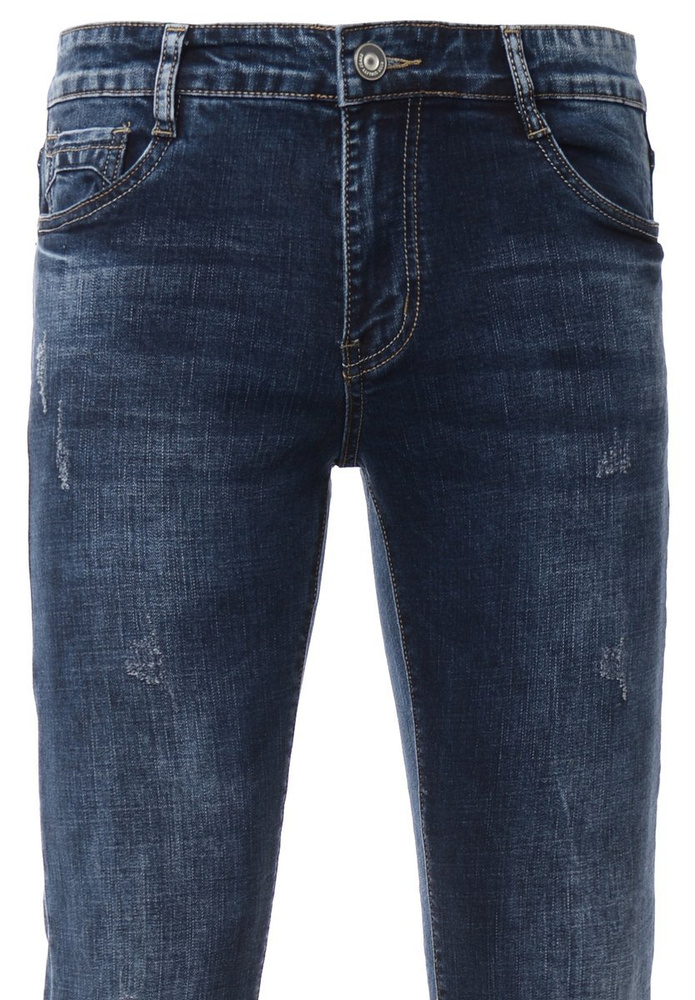 Męskie Spodnie Jeansowe Granatowe