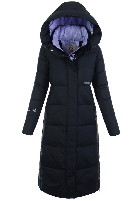 Damska Zimowa Ortalionowa Kurtka Czarna