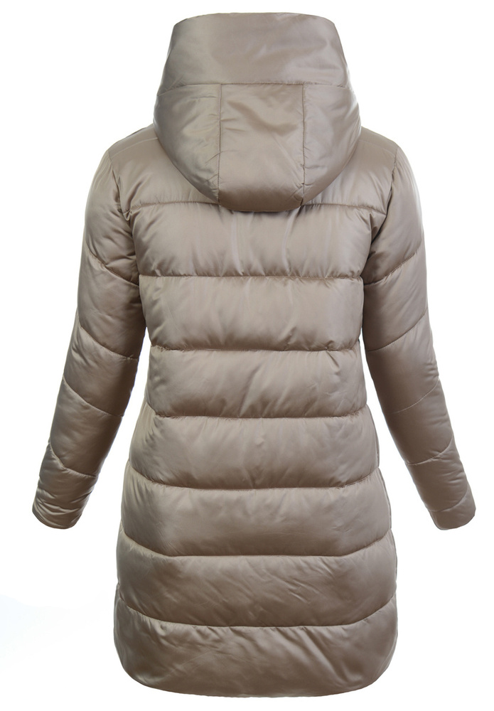 Damska Zimowa Ortalionowa Kurtka Cappuccino