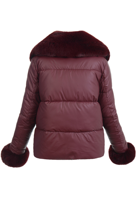 Damska Kurtka Zimowa Bordowa