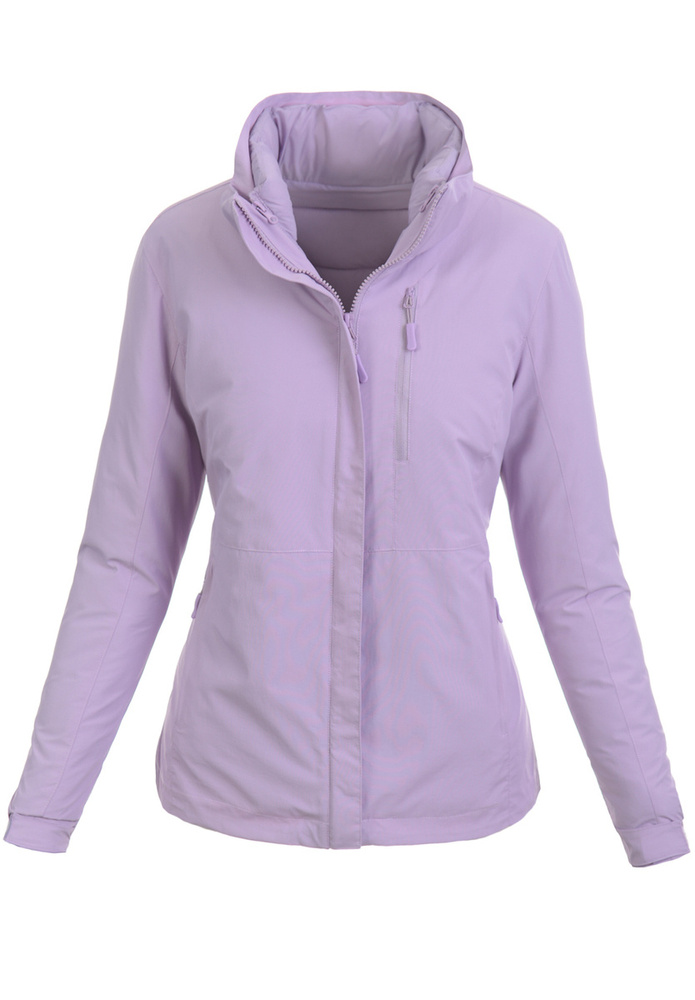Kurtka Parka Przejściowa Fioletowa
