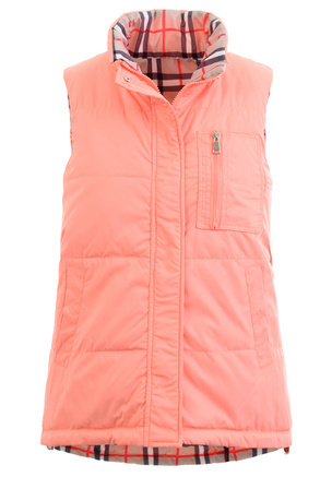 Damska Kamizelka Bezrękawnik Brzoskwiniowy