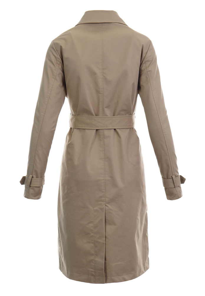 Damska Wiosenno-Jesienna Kurtka Parka Beżowa