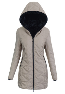 Damska Kurtka Zimowa Beżowa