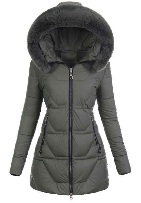 Damska Kurtka Zimowa Zielona