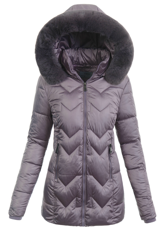 Damska Kurtka Zimowa Fioletowa