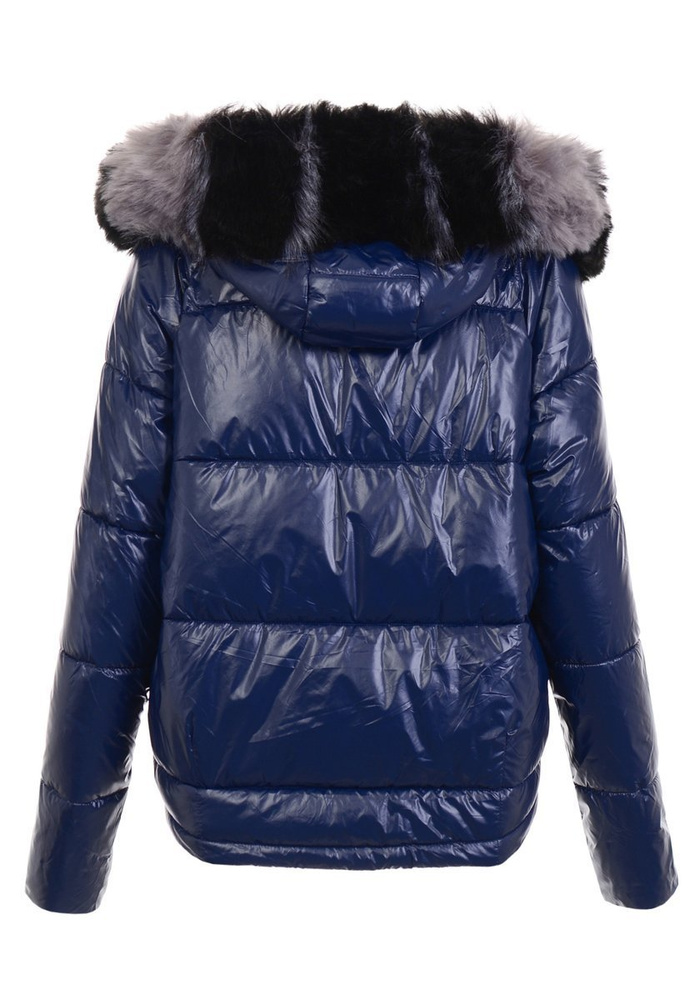 Damska Zimowa Ortalionowa Kurtka Granat