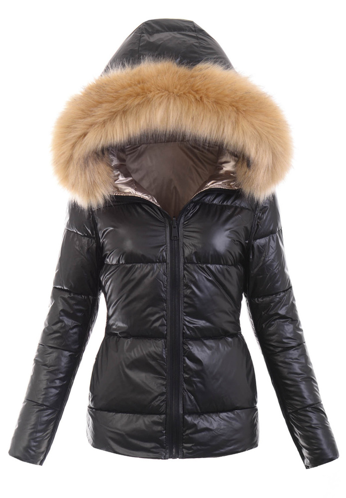 Damska Kurtka Zimowa Złota