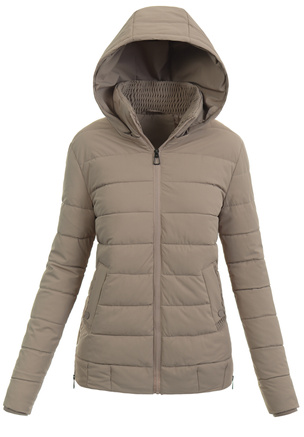 Damska Kurtka Zimowa Brązowa