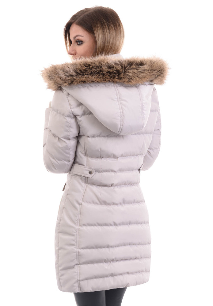 Damska Zimowa Ortalionowa Kurtka Czarna