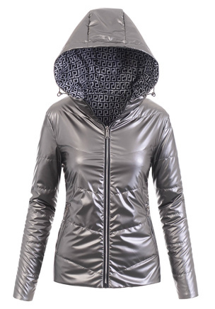 Damska Wiosenna Ortalion Kurtka Szara