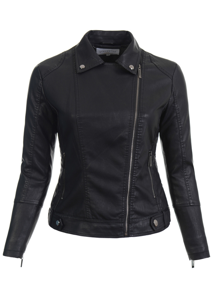 Damska Kurtka Ramoneska Czarna