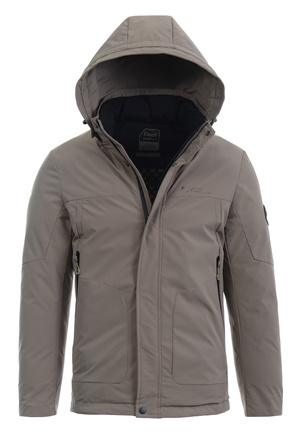 Męska Zimowa Kurtka Brązowa