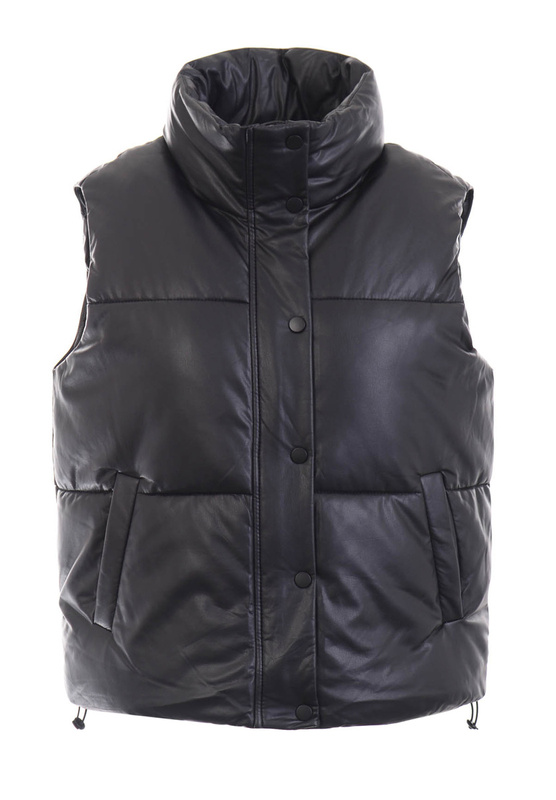 Damska Kamizelka Bezrękawnik Czarny