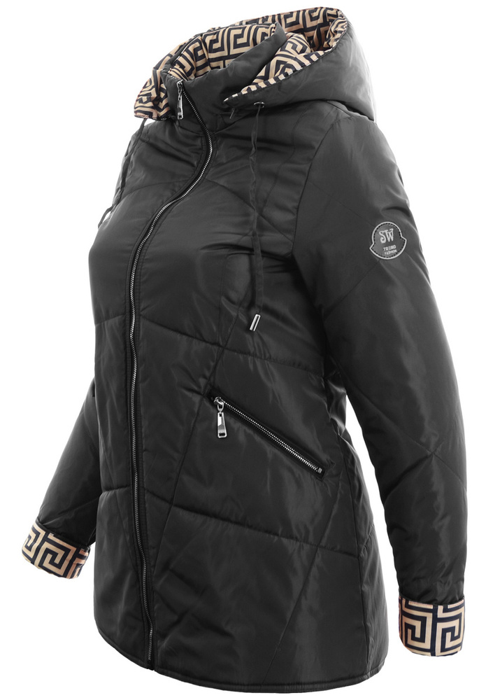 Kurtka Wiosenna Czarna