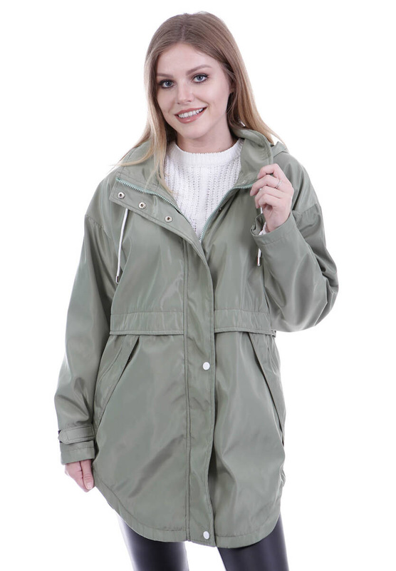 Kurtka Parka Wiosenna Zielona