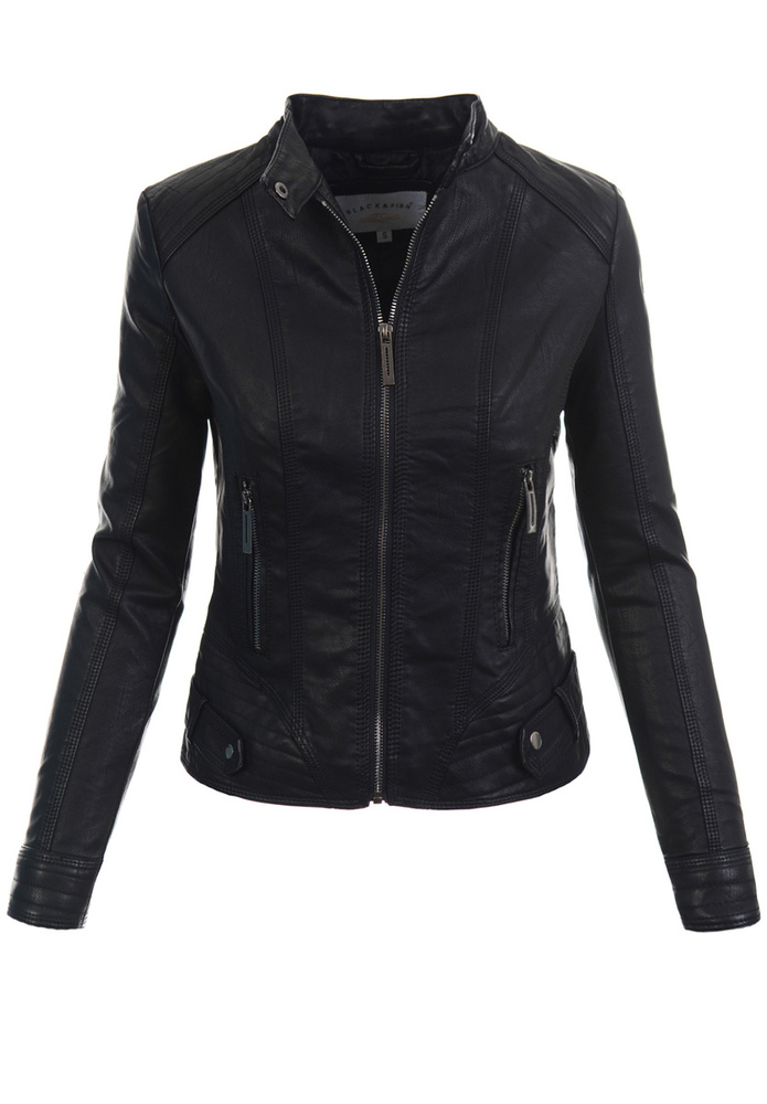 Damska Kurtka Ramoneska Czarna