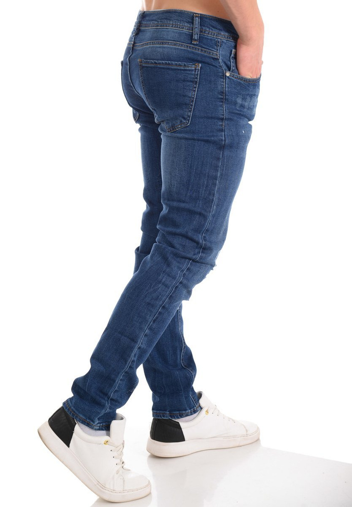 Męskie Spodnie Niebieskie