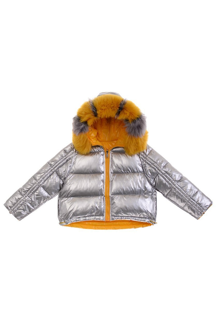 Dziecięca Zimowa Ortalionowa Kurtka Camel