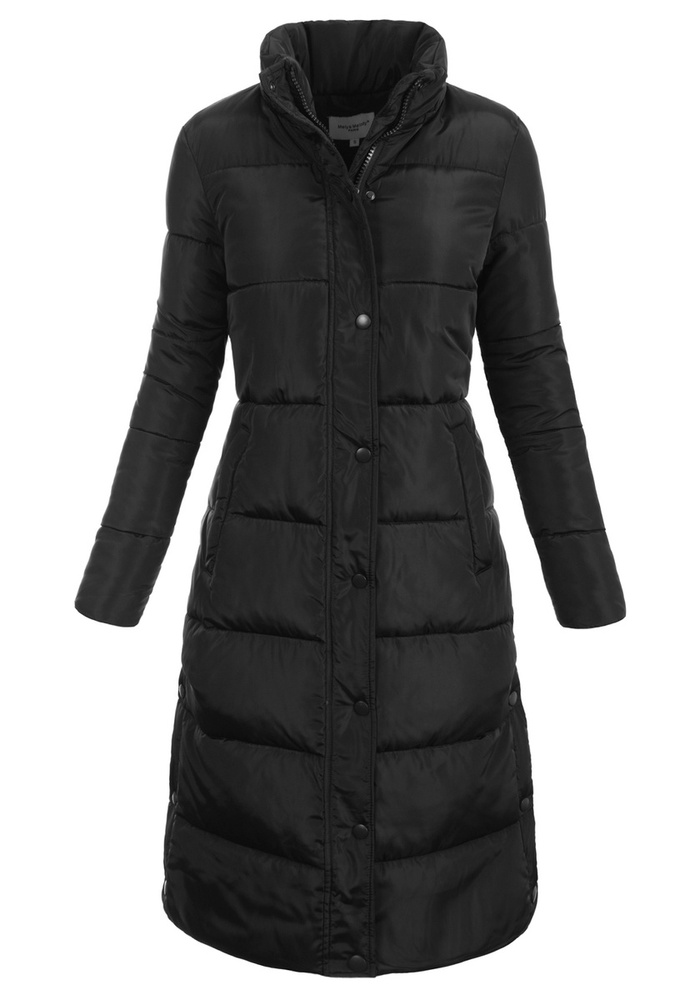 Damska Zimowa Ortalionowa Kurtka Czarna