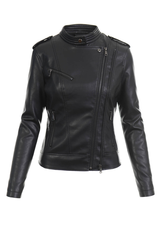 Damska Kurtka Ramoneska Czarna