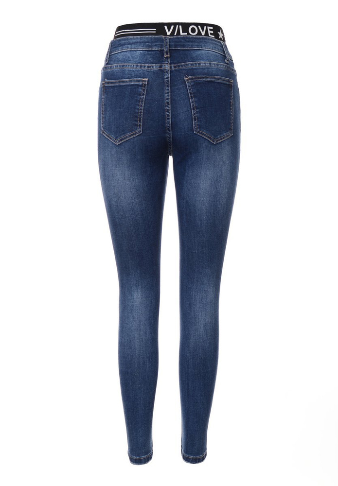 Damskie Spodnie Granatowe