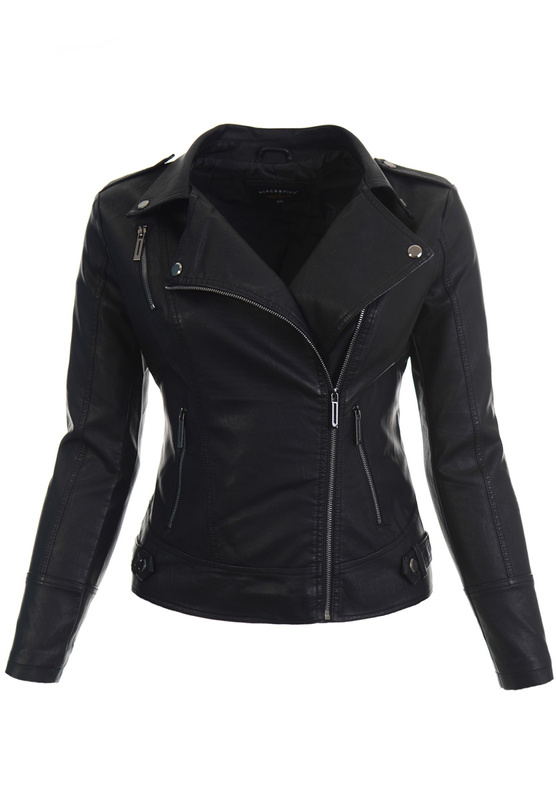 Damska Kurtka Ramoneska Czarna