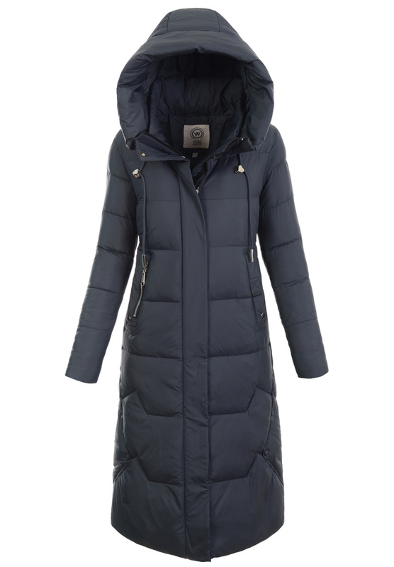 Damska Zimowa Ortalionowa Kurtka Granatowa