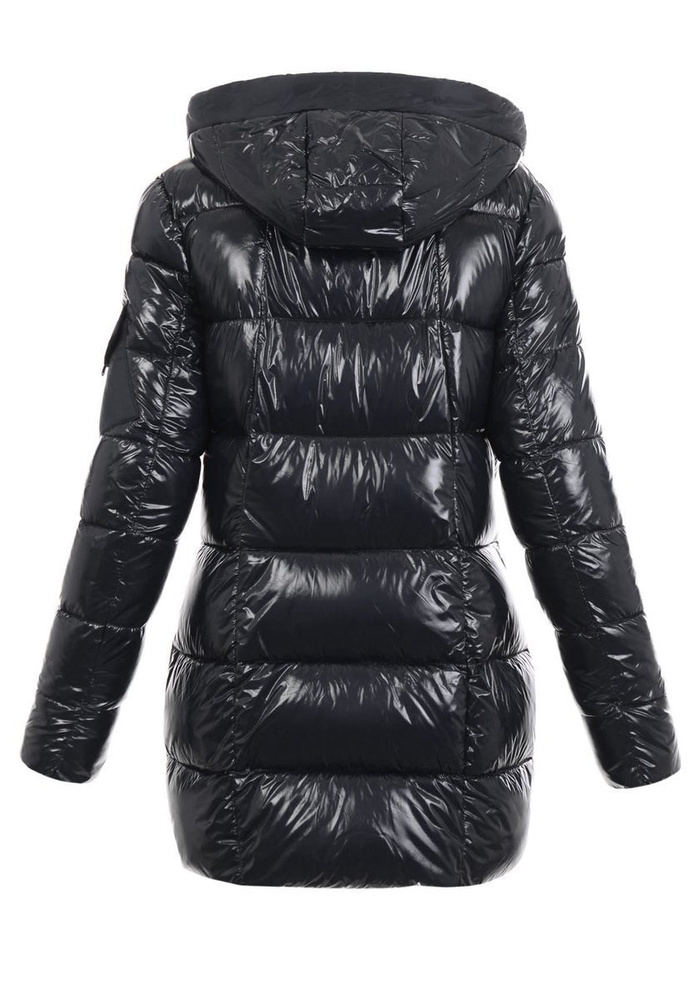 Damska Zimowa Kurtka Czarno-Żółta