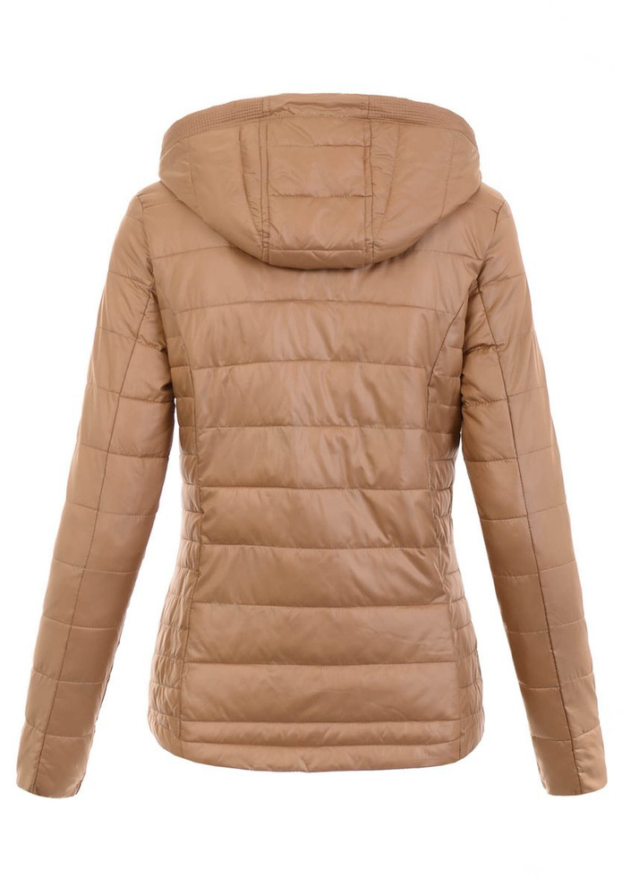 Damska Wiosenno-Jesienna Kurtka Brązowa