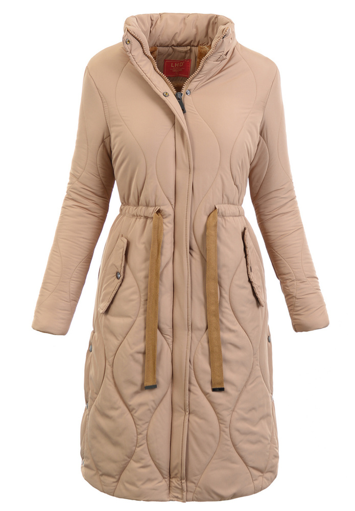 Damska Zimowa Kurtka Beżowa