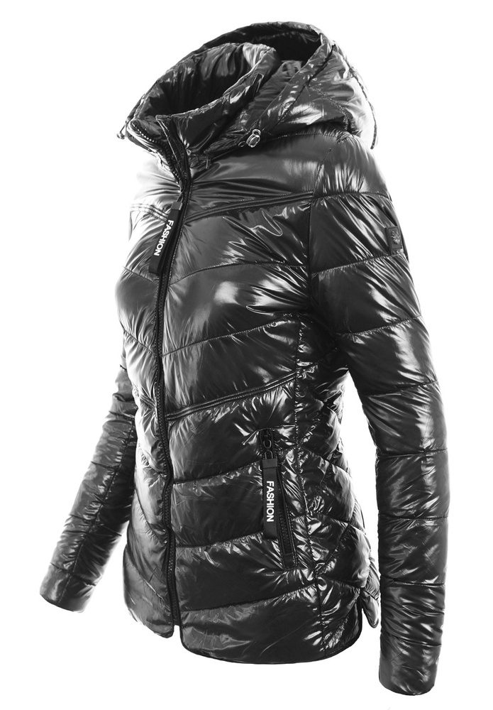 Damska Wiosenna Ortalion Kurtka Czarna