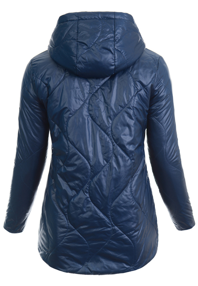 Damska Wiosenna Ortalion Kurtka Granatowa