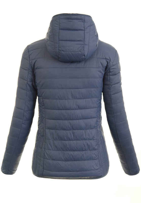 Damska Wiosenno-Jesienna Kurtka Niebieska