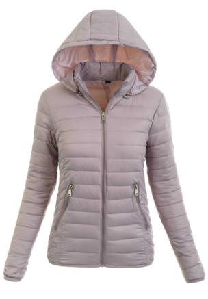 Damska Wiosenna Ortalion Kurtka Pudrowo Różowa