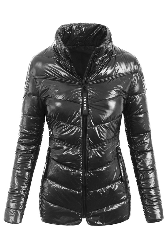 Damska Wiosenna Ortalion Kurtka Czarna