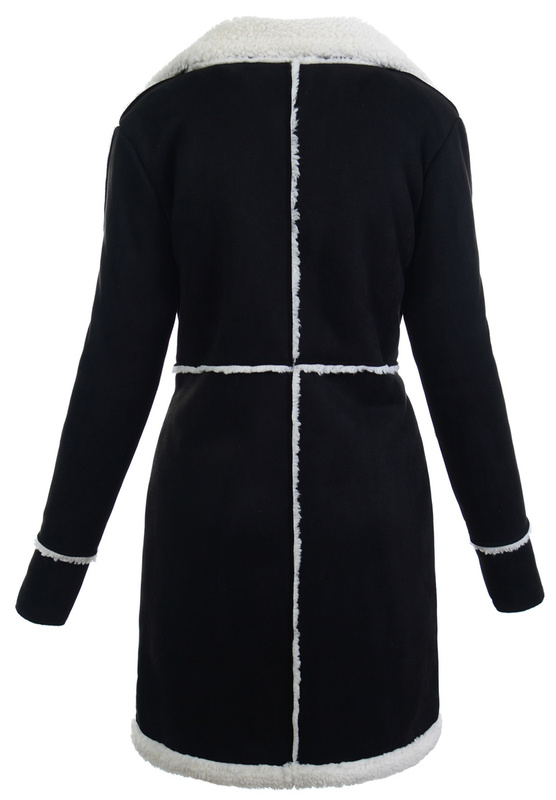 Damska Zimowa Kurtka Kożuszek Brązowy