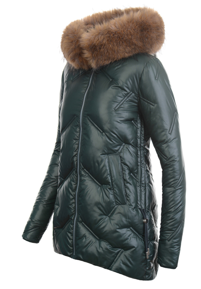 Damska Kurtka Zimowa Zielona