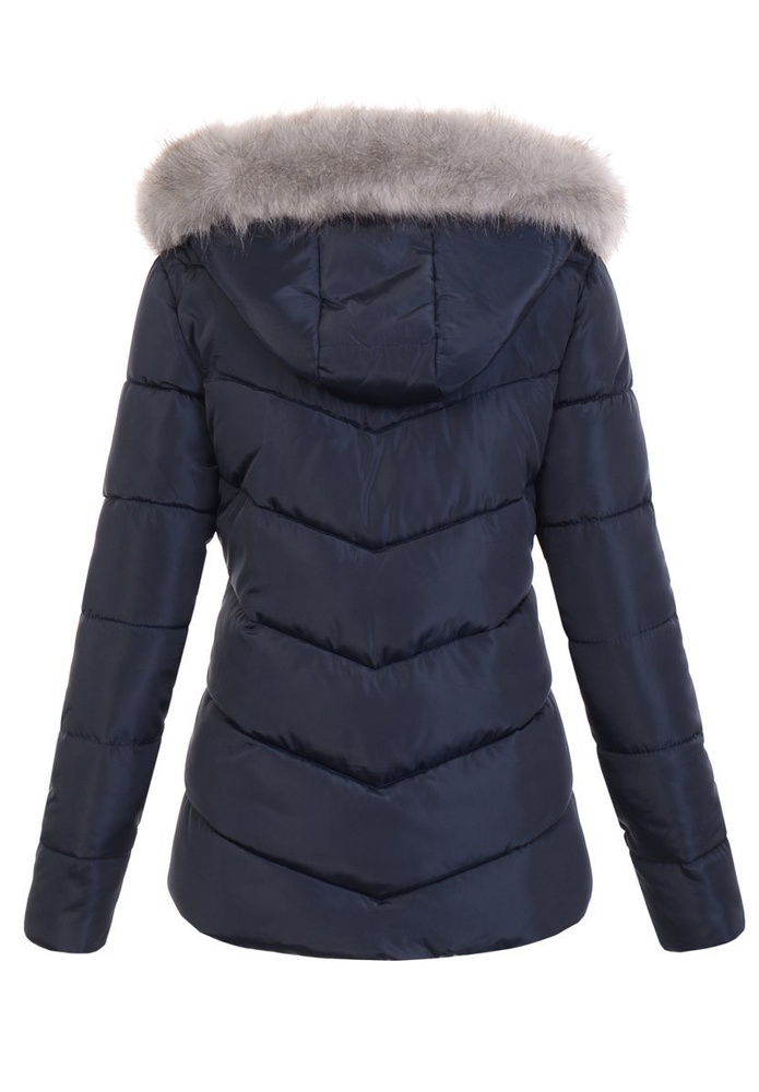 Damska Zimowa Kurtka Granatowa