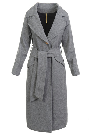 Damski Płaszcz Przejściowy Czarny